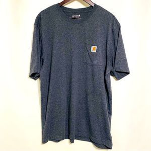 Carhartt Mens Gray Crewneck Short Sleeve Tee Size L